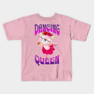 Dancing Queen Ballerina Bear Kids T-Shirt